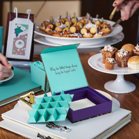 Ventas al por mayor de lujo hecho a mano caja de chocolate impresión personalizada imán de cartón rígido San Valentín dulces fechas Cajas de Regalo