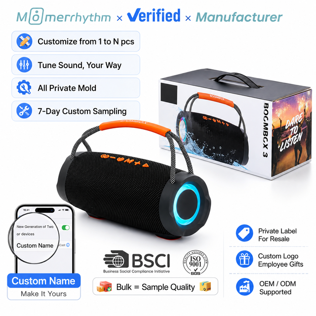 New Arrival Portable Outdoor Speaker Loud Bass Subwoofer for Boombox 3 Original Wireless Speaker Popular Choice