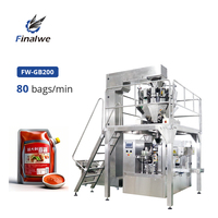 Machine d'emballage Doypack intégrée Finalwe avec bec verseur anti-fuite et fermeture automatique pour sachets souples