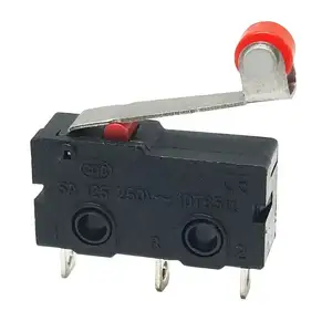 Micro Roller Lever Arm Open Close Limit Switch KW12-3 PCB Microswitch