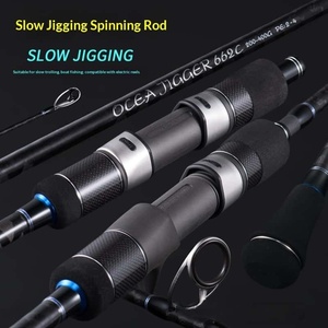 <span class=keywords><strong>Canne</strong></span> à pêche de haute qualité pour jigging lent de 1,98 m, compatible avec les moulinets électriques Fuji Guide 662S 662C, pour la pêche en mer depuis un bateau - Product Image 1