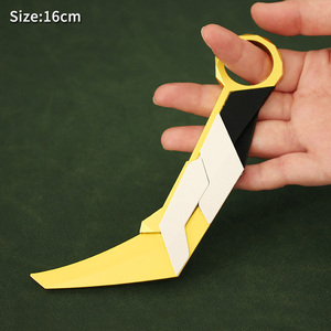 Cuchillo Karambit Valorant <span class=keywords><strong>Prime</strong></span> de Aleación de Zinc de 16 cm con Hoja Segmentada y Soporte de Exhibición - Product Image 2