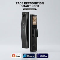Serrure de porte intelligente Zemismart Tuya WiFi avec reconnaissance faciale 3D, 6 modes de déverrouillage, caméra HD, appel vidéo en direct, empreinte digitale, mot de passe