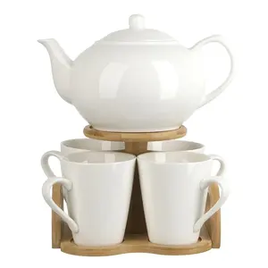 Porcelain Tea Set 1200/300 Ml Dream Tea Cups Set Tea Pot Cups And Saucer Set For Adults Mother's Day Gift