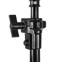 Lampe LED solaire stroboscopique à double usage, support de lampe à bras croisé, bras oblique, support de lumière supérieur photographique