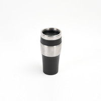 Mug de voyage isotherme en acier inoxydable de 450 ml avec couvercle, double paroi, protection personnalisée de qualité, pour voiture, 16 oz
