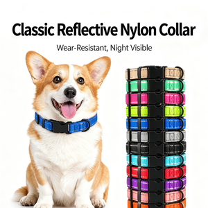 Cross-Border <b>Dog</b> Collar Diving Cloth Lined Solid Nylon Pet Tie Towel Leash Large <b>Dog</b> Anti-Release Necklace - Product Image 4