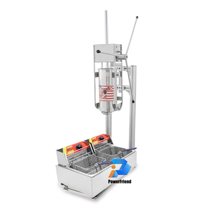 China al por mayor España <span class=keywords><strong>Mini</strong></span> Churros que hace la máquina con freidora llenadora de alta eficiencia de acero inoxidable eléctrico para Harina de panadería - Product Image 4