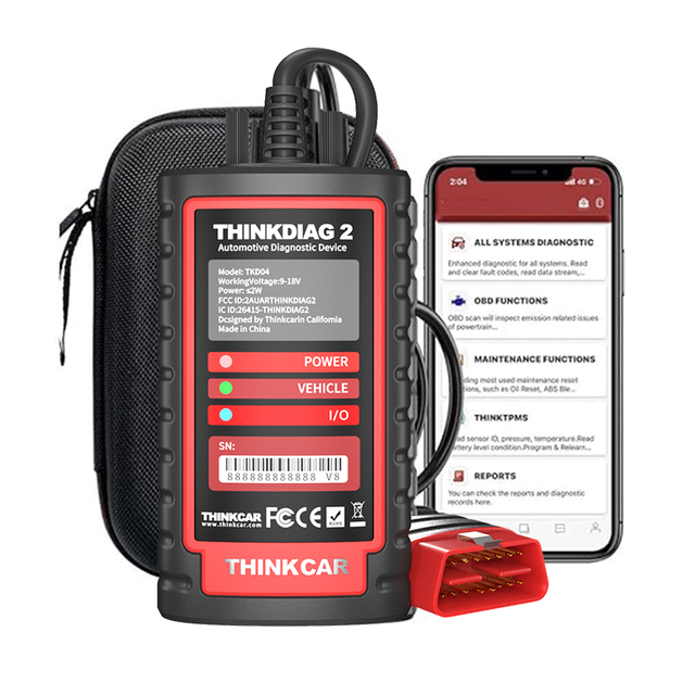 Thinkdiag2 Full System Automotive Diagnostic Scan Tool with ECU Coding Original ThinkCar Code Reader
