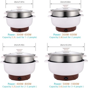 Mini-cocotte électrique en fonte 2,6 L, antiadhésive, pour hôtels et camping-cars, avec poignée, pour nouilles et plats variés - Product Image 5
