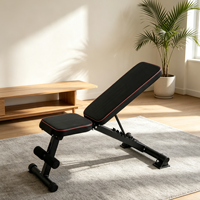 Banc de musculation réglable inclinable, déclinable et plat pour la musculation à domicile