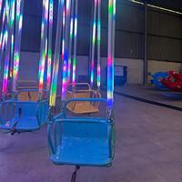 Équipement de chaise volante en acier et fibre de verre pour l'amusement commercial en plein air, certifié CE, de grande envergure