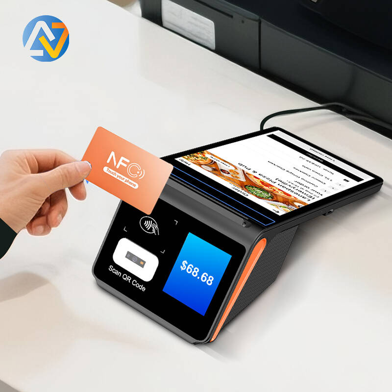 Noryox NB80R Android 13,0 двойной экран 8 дюймов портативные системы Pos 80 мм Принтер Nfc кассовый аппарат Epos терминал