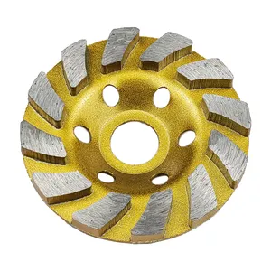 Disco de moagem de diamante para concreto, granito, pedra, cerâmica, ferramentas abrasivas elétricas, oem, formato de copo