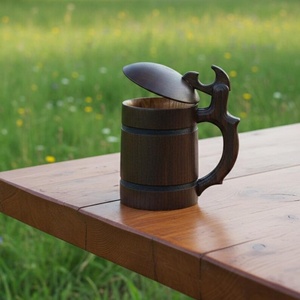 Taza de Madera Ecológica Más Vendida con Tapa, <span class=keywords><strong>Precio</strong></span> al por Mayor, Alta <span class=keywords><strong>Calidad</strong></span>, <span class=keywords><strong>Precio</strong></span> Económico desde India para Entusiastas del Aire Libre - Product Image 2