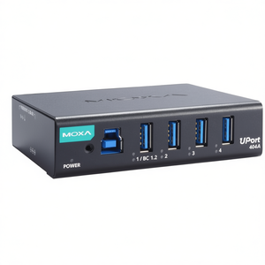 Moxa UPort 404A Model 130386 Industrial <b>USB</b> <b>Hub</b> 4 Port with <b>Power</b> Input Taiwan - Product Image 2
