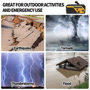 내장 케이블 휴대용 전원 은행 생존 비상 손 크랭크 라디오 10000 미리암페르하우어 야외 - Product Image 6