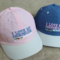 Casquettes de baseball décontractées pour enfants, légères, bicolores, en nylon à séchage rapide, avec logo brodé personnalisé, pour garçons et filles, de bonne qualité, pour les sports de plein air