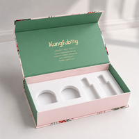 Caja de Regalo Cosmética Personalizada Premium Rosa con Cierre Magnético Rígido y Inserto de EVA para Empaque de Productos de Belleza a Precio Razonable