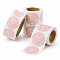 Autocollant à gratter rose en forme de cœur irrégulière, diamètre du noyau 3/4 pouce, pour enveloppes cadeaux, sacs et boîtes – Vente directe usine