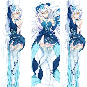 Custom Body Pillow Covers Decorative Anime Girl Long Throw Pillow Cases Pillowcase Cushion Cover for Sofa Couch