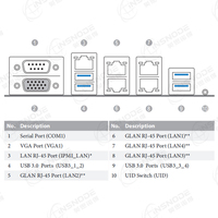 Carte mère de serveur double socket SE550-MB, compatible Xeon 1/2 Gen C621, 16 DIMM DDR4, 6xPCIe3.0, Quad Gigabit LAN, E-ATX, neuve en stock