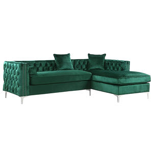 Pieds en acier inoxydable Ensembles de canapés coulissants en tissu Canapé-lit en bois avec rangement - Product Image 5