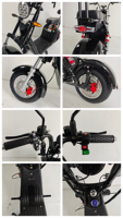 Citycoco HR4 Short Wheelbase 2000W 60V 12Ah Batterie au lithium Scooter étanche avec démarrage/arrêt Vitesse maximale de 30-50 km/h