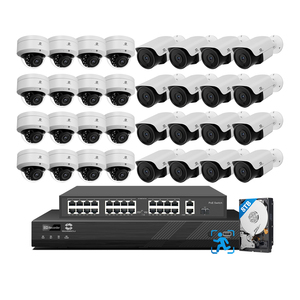<span class=keywords><strong>Kit</strong></span> NVR PoE GWSECU 32 canaux 24 pièces 12MP avec détection faciale IA 6K 4K 8TB pour entreprise, vision nocturne CMOS, sécurité IP CCTV - Product Image 1