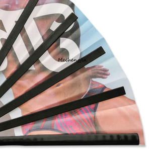 Großer faltbarer Hand fächer aus Nylon, chinesischer Kung Fu Tai Chi Hand fächer für Männer Frauen Festival Tanz geschenk Performance Dekorationen - Product Image 4