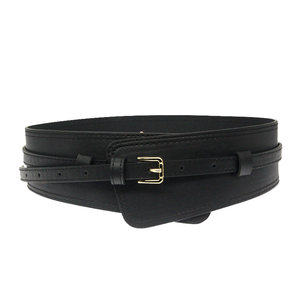 Ceinture large pour femme en cuir de vache véritable avec boucle automatique en alliage, légère, formelle, largeur 7,8 cm, longueur 83 cm/103 cm en option - Product Image 4