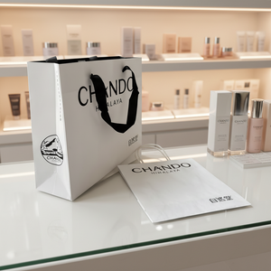 Sacs en papier d'art faits main <span class=keywords><strong>marron</strong></span> et blanc, taille personnalisée, avec logo personnalisé, colorés, pour masques et cadeaux, prix usine en gros - Product Image 6