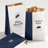 Bolsas de Papel Impresas Personalizadas para Panes de Levadura y Rústicos |   Papel Renovable, Opción de Tinta a Base de Agua, Entrega Rápida