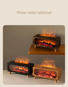 Diffuseur d'arômes Flamme à succès – Humidificateur d'ambiance effet cheminée à brume froide avec veilleuse LED pour la maison - Product Image 3