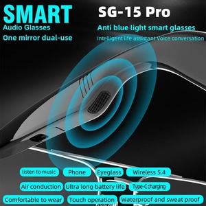 2026 Optical Anti Blue Light for Smart Glasses <b>Microphone</b> <b>Speaker</b> Waterproof Wireless Touch for Sports Music - Product Image 2