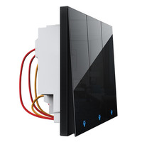 Marca fábrica preço qualidade 3 gang 1way 2way botão interruptor