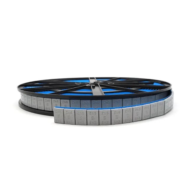 Sunsoul-neumático de equilibrio de peso, aleación Zn de 6kg, peso de rueda adhesiva de Zinc de fundición a presión