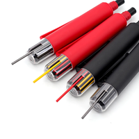 Crayon de marquage 3-en-1 pour le travail du bois, 1 ensemble, mine de crayon de rechange de 2,8 mm, conception à rotation pour l'éjection des mines, outil de marquage à 12 mines pour trous profonds