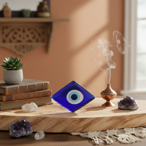 6x9 CM mauvais yeux en verre avec diamant nouveauté et décoration créative pour la maison - Product Image 3