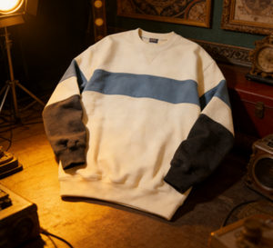 เสื้อสเวตเชิ้ตคอกลม สไตล์ฤดูใบไม้ร่วง/ฤดูหนาว เสื้อปูลโอเวอร์ปักลายแบบมีสีตัดกัน เสื้อแบรนด์อินเทรนด์/เสื้อตัวนอก - Product Image 6