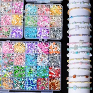 ชุดอุปกรณ์ทำสร้อยข้อมือลูกปัดขายดี ชุดทำเครื่องประดับ DIY ลูกปัดสำหรับทำเครื่องประดับ DIY และสร้อยข้อมือมิตรภาพ ของเล่นแสนสนุก - Product Image 5