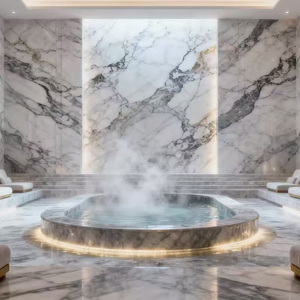 Panneaux muraux décoratifs <span class=keywords><strong>de</strong></span> luxe, design moderne, PVC 3 mm, grain <span class=keywords><strong>de</strong></span> pierre, marbre, facile à nettoyer, imperméable, ignifuge, extérieur d'hôtel, salle <span class=keywords><strong>de</strong></span> bain - Product Image 3