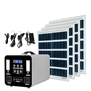 Reine Sinus welle 1500W 360000mAh Tragbarer solar betriebener Strom generator für den Innen-und Außenbereich