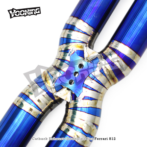 ระบบท่อไอเสียแบบวาล์วสปอร์ตแบบกำหนดเองสำหรับเฟอร์รารี่ <span class=keywords><strong>812</strong></span> 6.5L <span class=keywords><strong>V12</strong></span> ปี 2017-2021+ ท่อร่วมไอเสีย SUS304 แบบตรง ท่อลงตรง ไทเทเนียมแคทแบ็ค พร้อมปลายท่อเก็บเสียง - Product Image 4