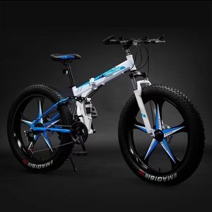 <span class=keywords><strong>VTT</strong></span> à suspension intégrale, pneus larges de 26 pouces, vélo de montagne pour adultes, 21 vitesses, frein, vélo pliable, vélo de route - Product Image 2