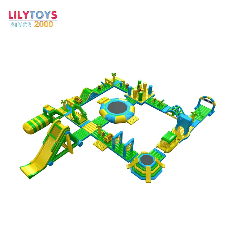 lilytoys inflatable water sport pirate theme/ fun sea floating water park for adults kid/big inflatable water park project