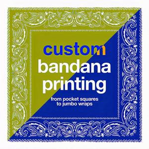 Bandana personnalisée OEM sur mesure pour événements d'entreprise, mariages et tenues de groupe avec options d'impression de logo et de nom détaillés et précis. - Product Image 4