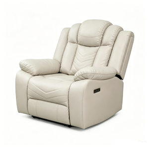 Electric Recliner <b>Sofa</b> Set Faux Leather Power Reclining With LED Lights Contemporary Living Room Furniture - Product Image 6