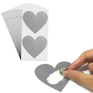 Etiquetas Autoadhesivas Golden Heart, Papel Dorado Brillante, Pegatinas Promocionales con Forma Irregular, Diseño Atractivo - Product Image 4