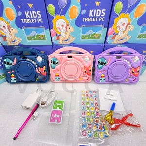 Nouvelle tablette pour enfants 7 pouces HD IPS 8G+256GB MTK8735 QuadCore Android 15 avec étui en silicone violet, Wi-Fi 5G, antichoc - Product Image 3